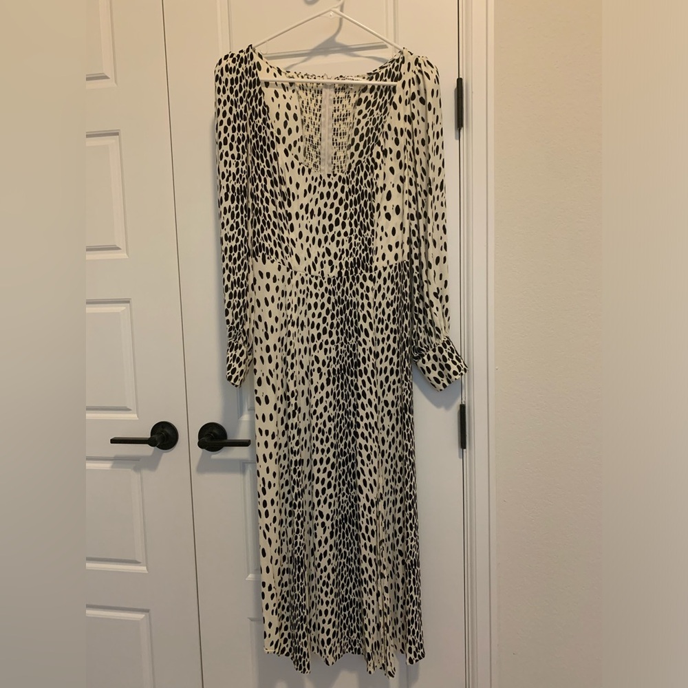 Reformation Alessi Cheetah print long sleeve- gently worn